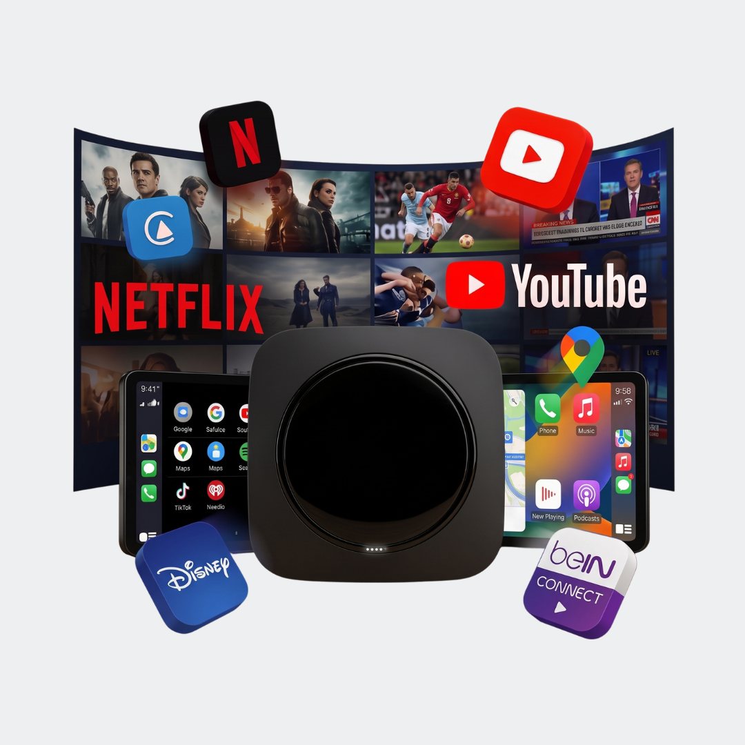 CarKits® Kablosuz CarPlay & Android Auto Smart Box (8-128 GB)
