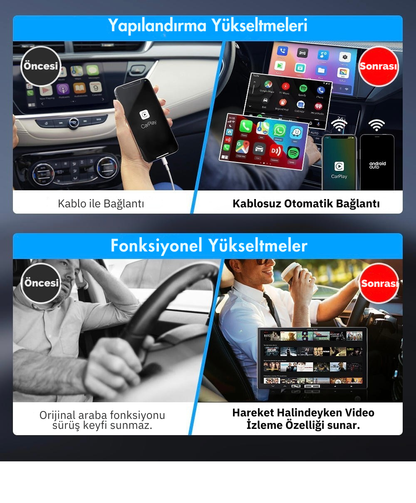 Carlinkit TBox Lite S Kablosuz CarPlay & Android Auto Smart Box